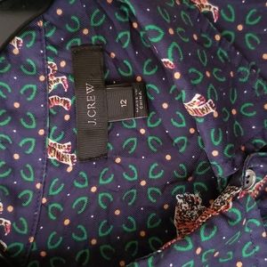 JCREW Silk Animal print blouse